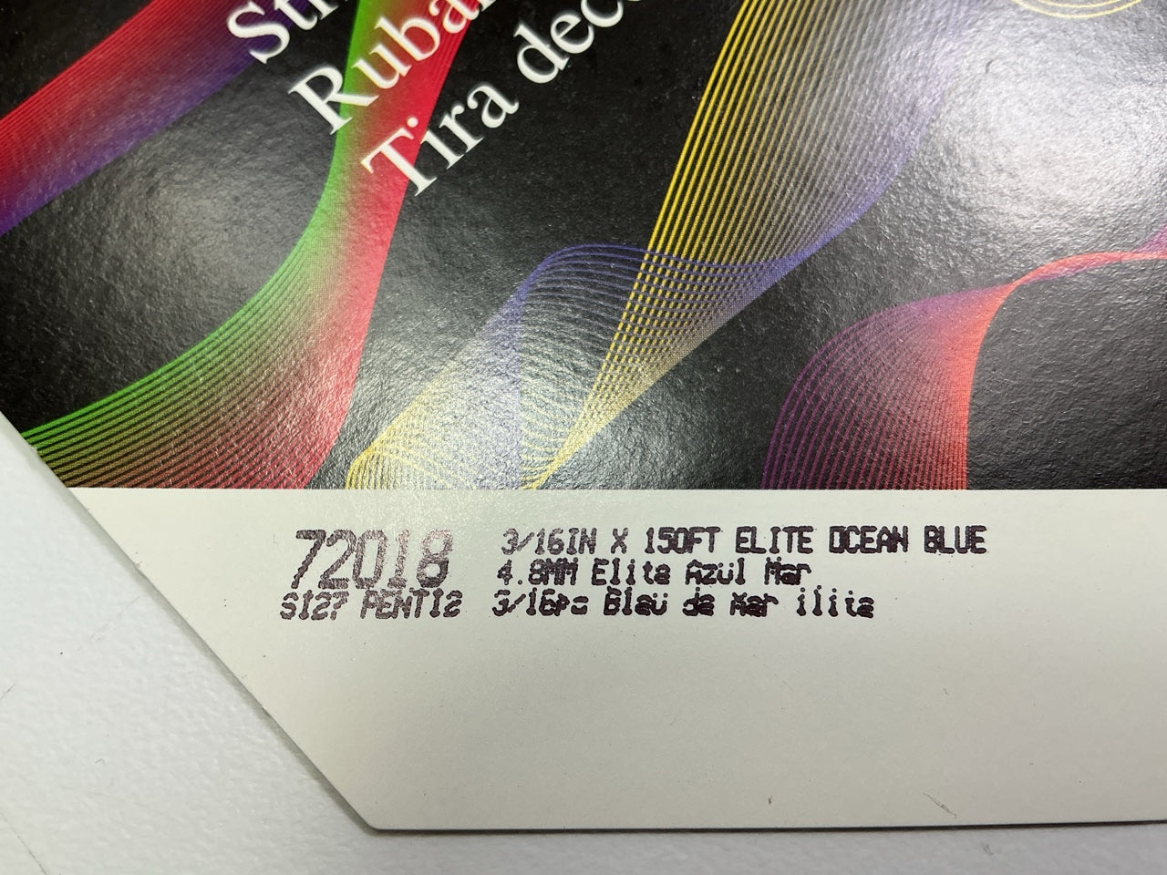 3M 72018 Pinstripe Striping Tape, 3/16'' X 150 Feet, Elite Ocean Blue