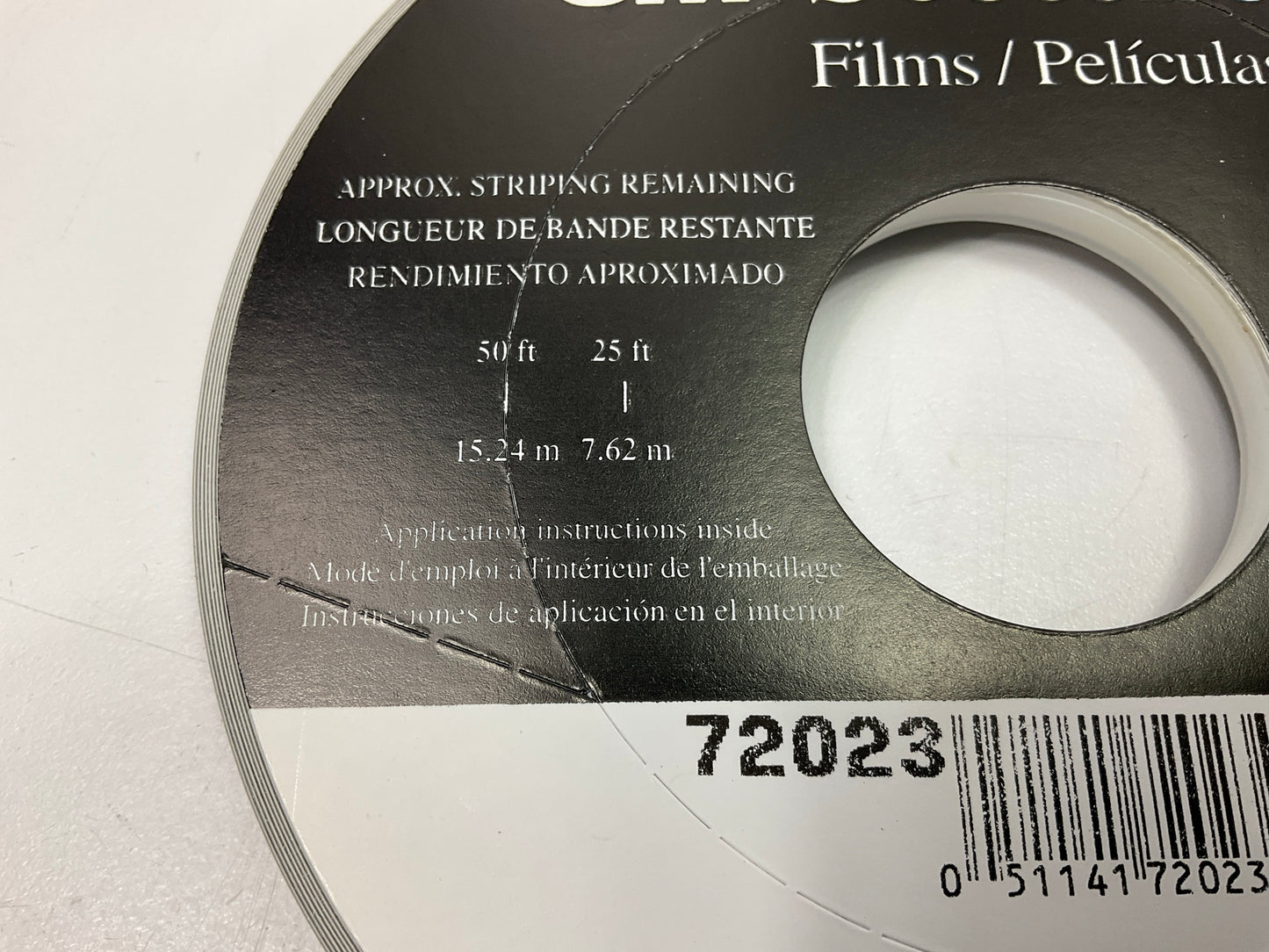 3M 72023 Pinstripe Striping Tape, 3/16'' X 150'  SilverChips