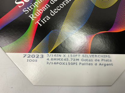 3M 72023 Pinstripe Striping Tape, 3/16'' X 150'  SilverChips