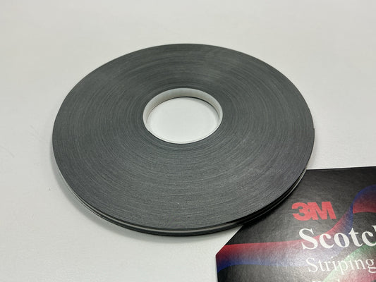 3M 72063 Double Striping Tape 3/16'' X 150 Feet, Elite Charcoal Metallic