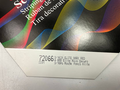 3M Scotchcal 72066 Dark Red Striping Automotive Stripe Tape 3/16'' X 150 Feet