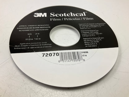 3M 72070 Scotchcal Pinstripe Striping Tape 3/16'' In X 150' Feet Brown Metallic