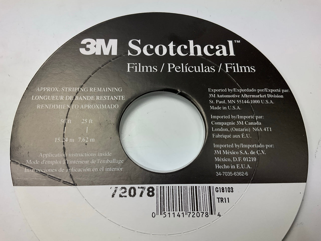 3M 72078 Scotchcal Striping Stripe Tape, Pastel Sandstone, 3/16'' X 150 Feet