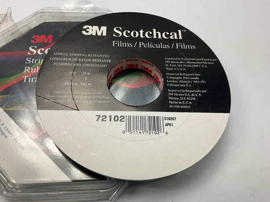 3M 72102 Pinstripe Automotive Stripe Striping Tape 7/16'' X 150', Black