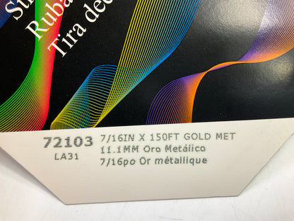 3M Scotchcal 72103 Gold Metallic Striping Automotive Tape - 7/16'' X 150'