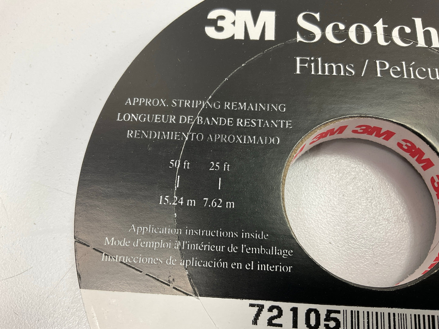 3M Scotchcal 72105 Silver Metallic Striping Automotive Tape 7/16'' X 150'