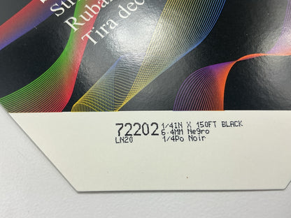 3M 72202 Scotchcal Pinstripe Striping Auto Stripe Tape, Black, 1/4'' X 150 Feet