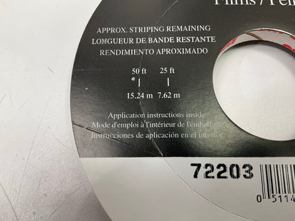 3M 72203 Pinstripe Striping Auto Stripe Tape, 1/4'' X 150', Gold Metallic