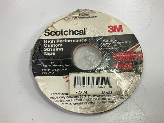 3M 72224 Pinstripe Striping Tape 1/4 In X 150 Feet Dark Brown Scotchcal Stripe