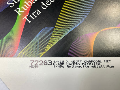 3M 72263 Pinstripe Striping Stripe Tape, 1/4'' X 150 Feet, Charcoal Metallic