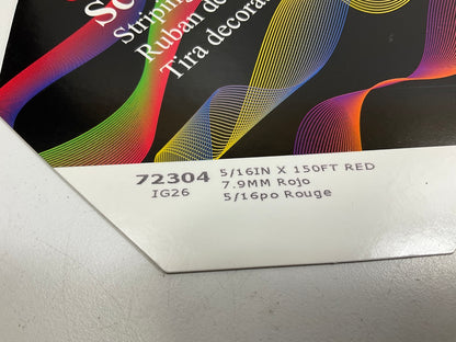 3M 72304 Scotchcal Striping Stripe Tape - Red 5/16 In X 150 Feet