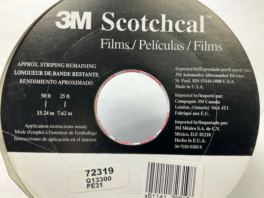 COSMETIC DAMAGE - 3M 72319 Pinstripe Striping Tape 5/16'' X 150', Medium Gray