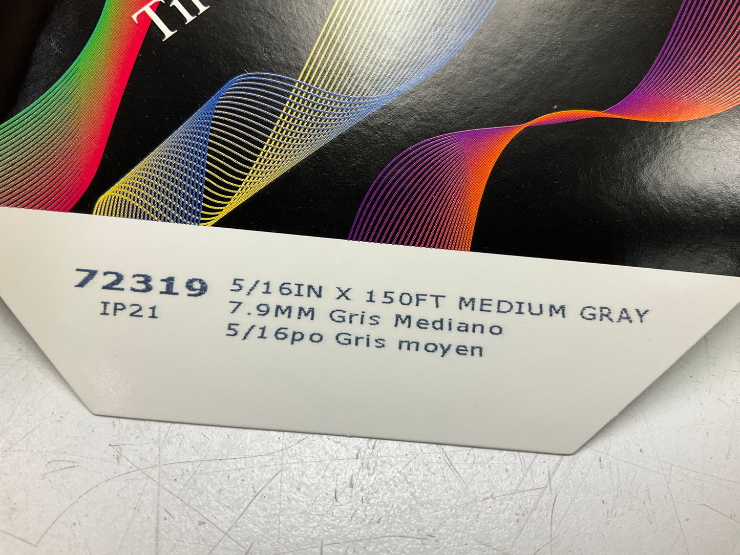 3M 72319 Pinstripe Striping Tape 5/16'' In X 150' Feet Long,  Medium Gray