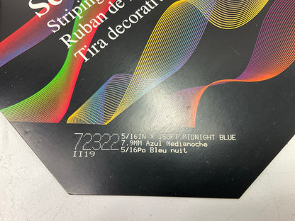 3M 72322 Pinstripe Striping Tape, 5/16'' X 150 Feet, Midnight Blue