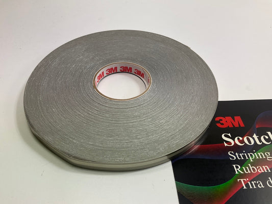 3M 72328 Double Pinstripe Striping Tape 5/16'' In X 150' Pewter