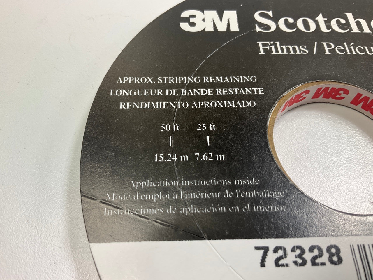 3M 72328 Double Pinstripe Striping Tape 5/16'' In X 150' Pewter