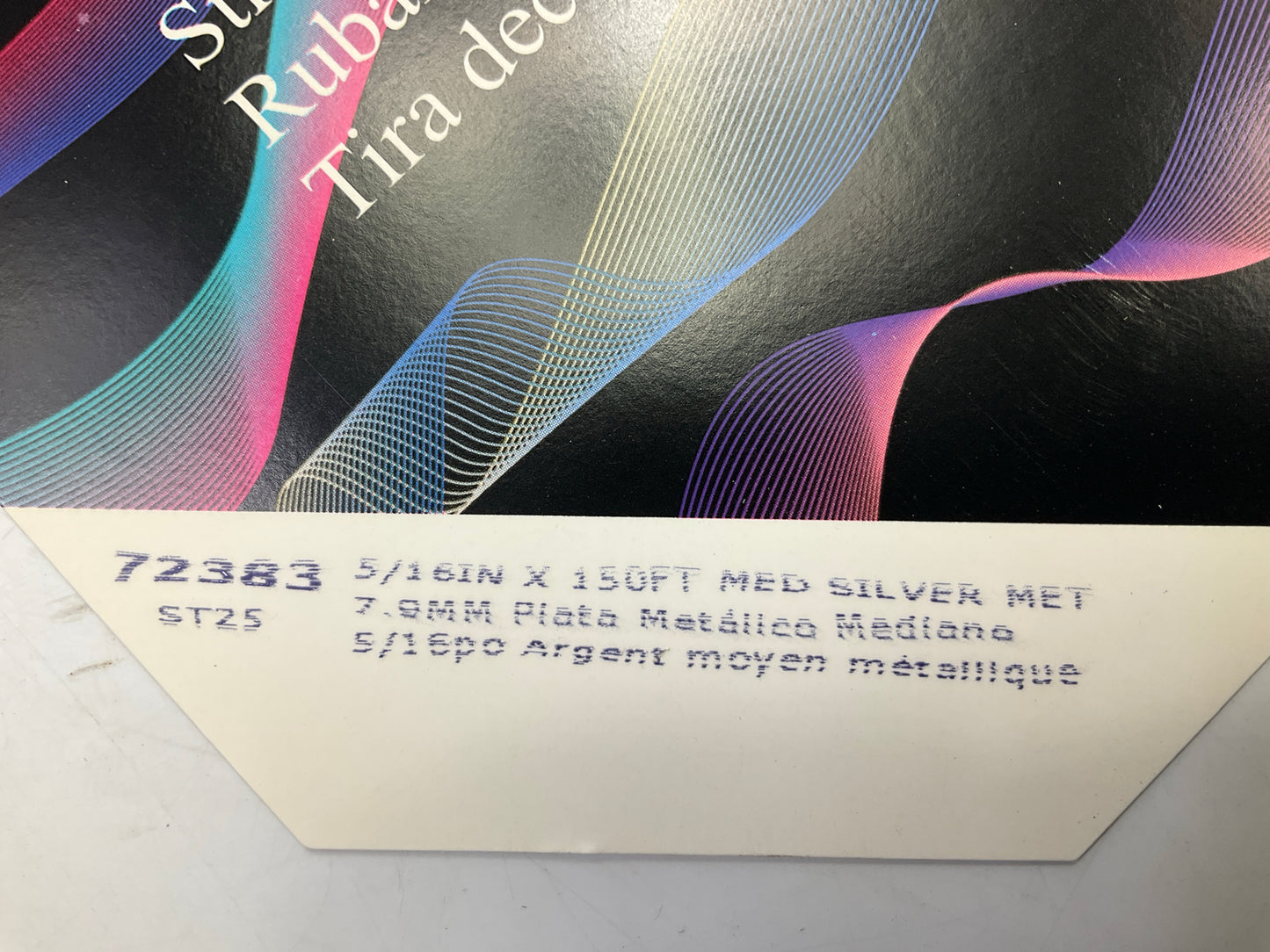 3M 72383 Scotchcal Striping Stripe Tape Medium Silver Metallic 5/16'' X 150 Feet