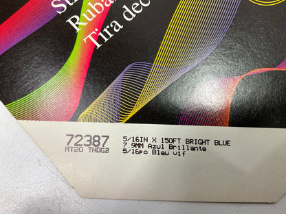 3M 72387 Pinstripe Striping Tape, 5/16'' X 150 Feet, Bright Blue