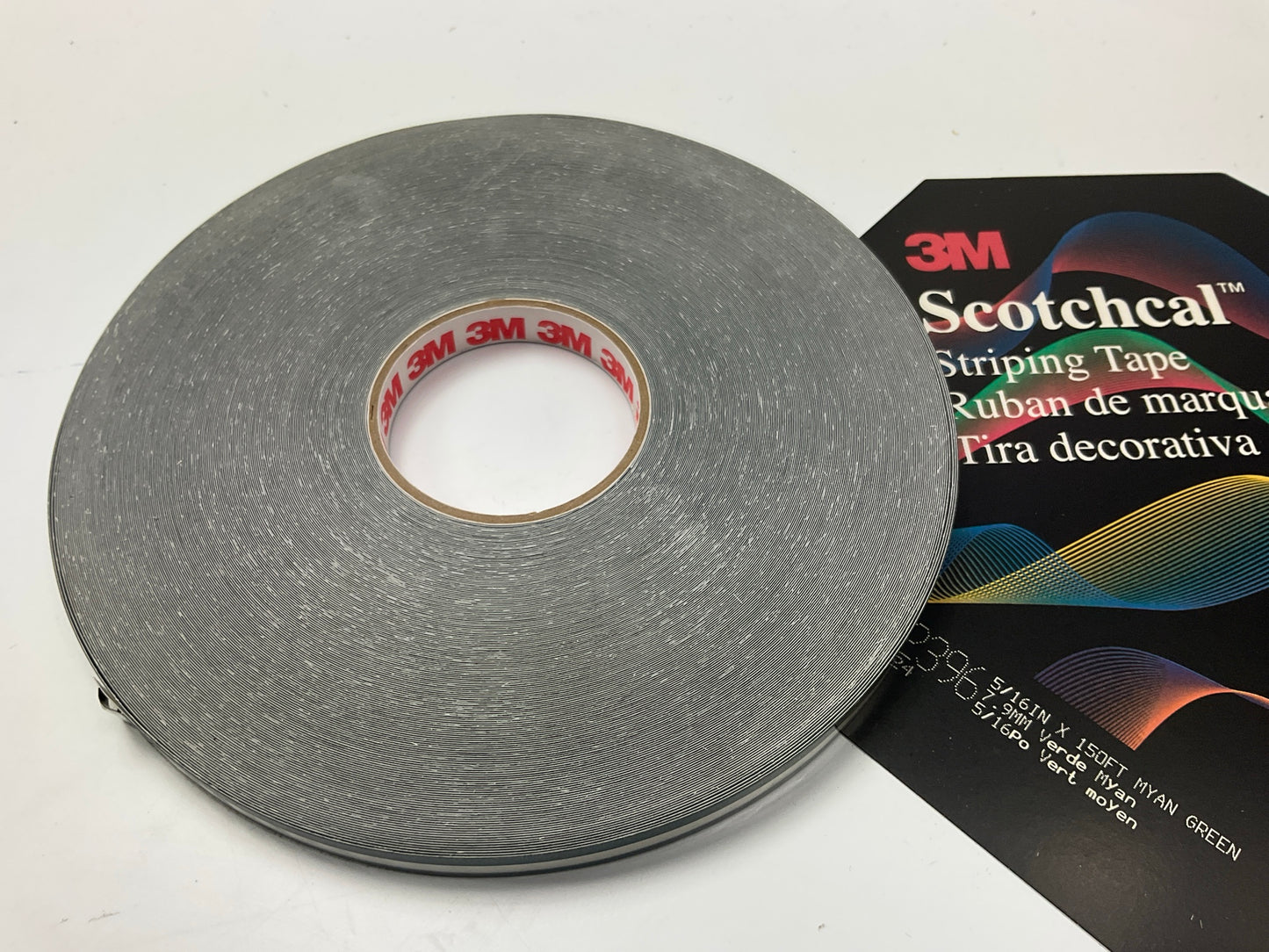 3M 72396 Pinstripe Striping Tape - 5/16'' X 150ft - Myan Green