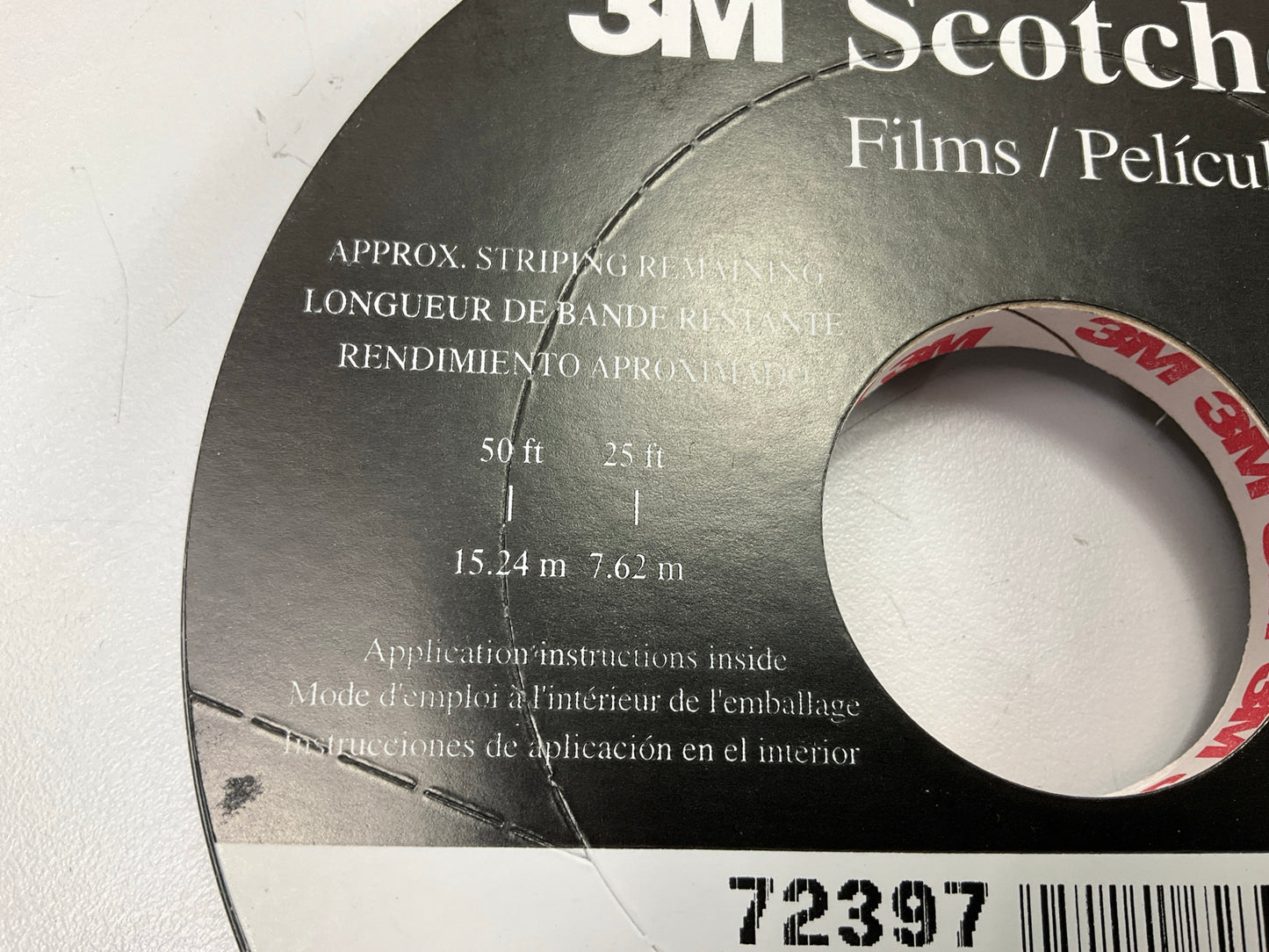 3M 72397 Pinstripe Striping Tape, Medium Dark Gray, Double Stripe - 5/16'' X 150'