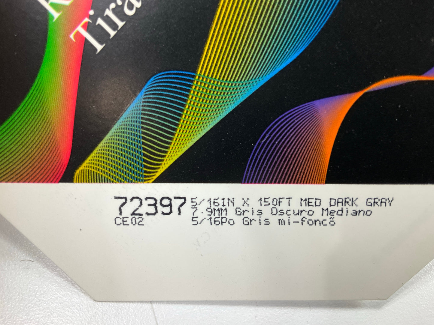 3M 72397 Pinstripe Striping Tape, Medium Dark Gray, Double Stripe - 5/16'' X 150'