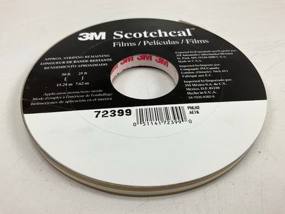 3M 72399 Double Pinstripe Striping Tape 5/16'' X 150' Bright Gold Scotchcal