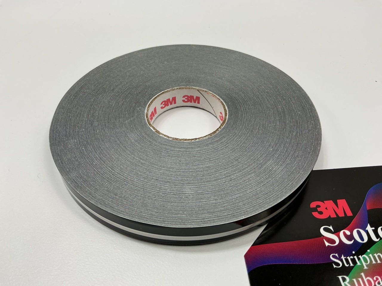 3M 72402 Scotchcal Double Stripe Striping Tape 1/2 Inch X 150 Feet, Black