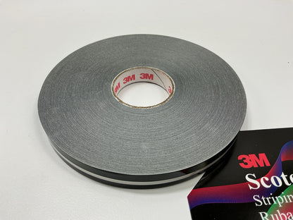 3M 72402 Scotchcal Double Stripe Striping Tape 1/2 Inch X 150 Feet, Black