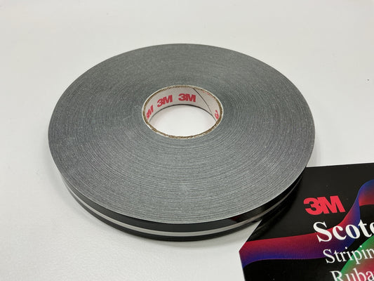 3M 72402 Scotchcal Double Stripe Striping Tape 1/2 Inch X 150 Feet, Black