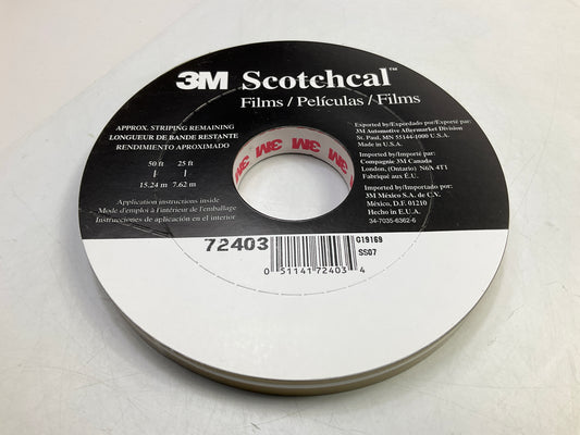 3M 72403 Scotchcal Striping Tape, Gold Metallic, Stripe Tape 1/2'' X 150ft