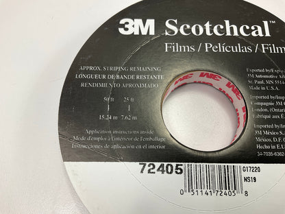 3M Scotchcal 72405 Silver Metallic Striping Automotive Tape 1/2'' X 150 Feet
