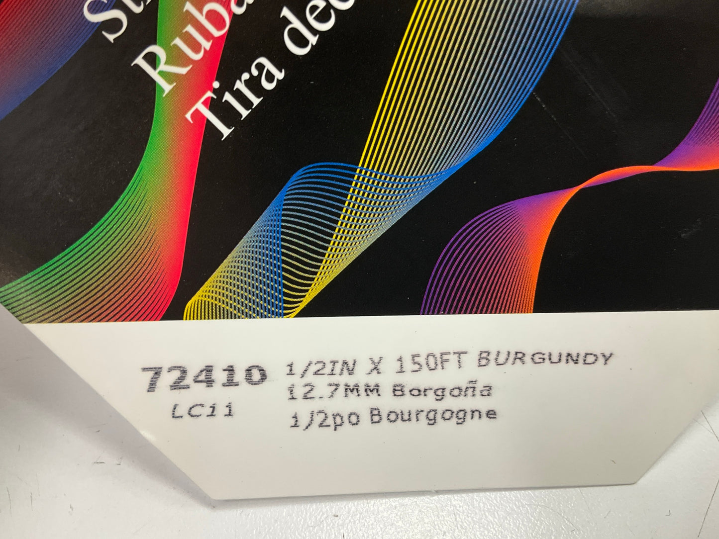 3M 72410 Pinstripe Striping Tape, Burgundy, 1/2'' X 150 Feet