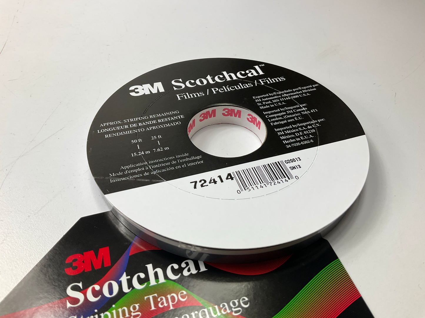 3M 72414 Pinstripe Striping Stripe Tape -  Light Slate Metallic 1/2'' X 150 Feet