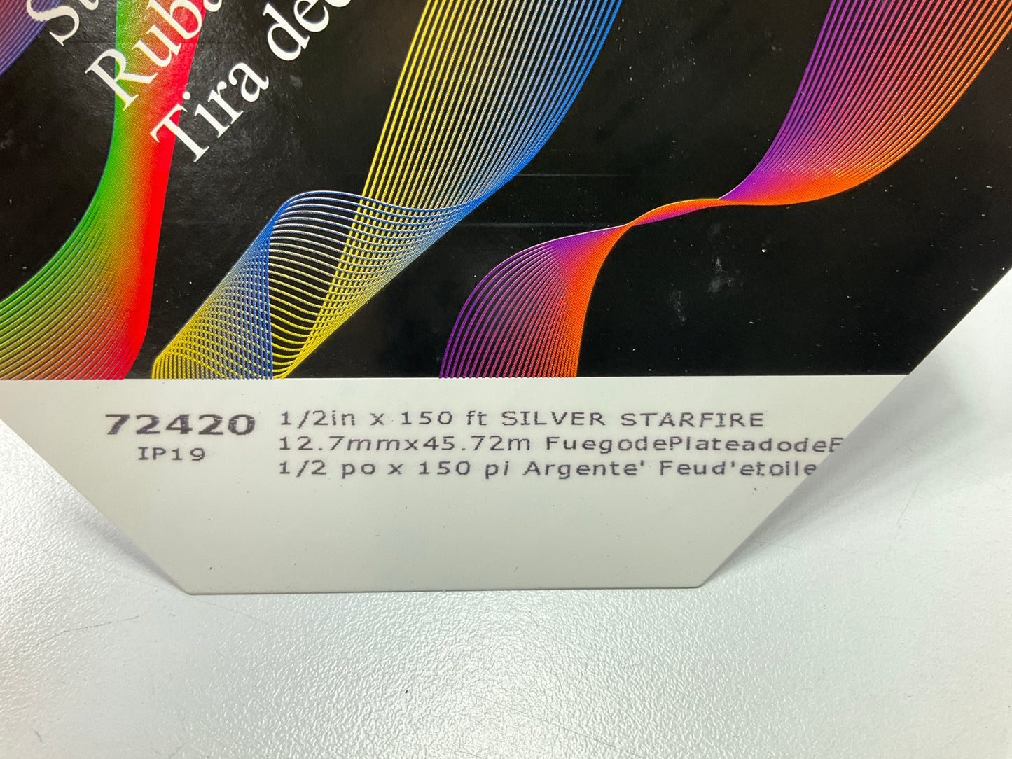3M 72420 Pinstripe Striping Stripe Tape - Silver Starfire 1/2'' X 150 Feet