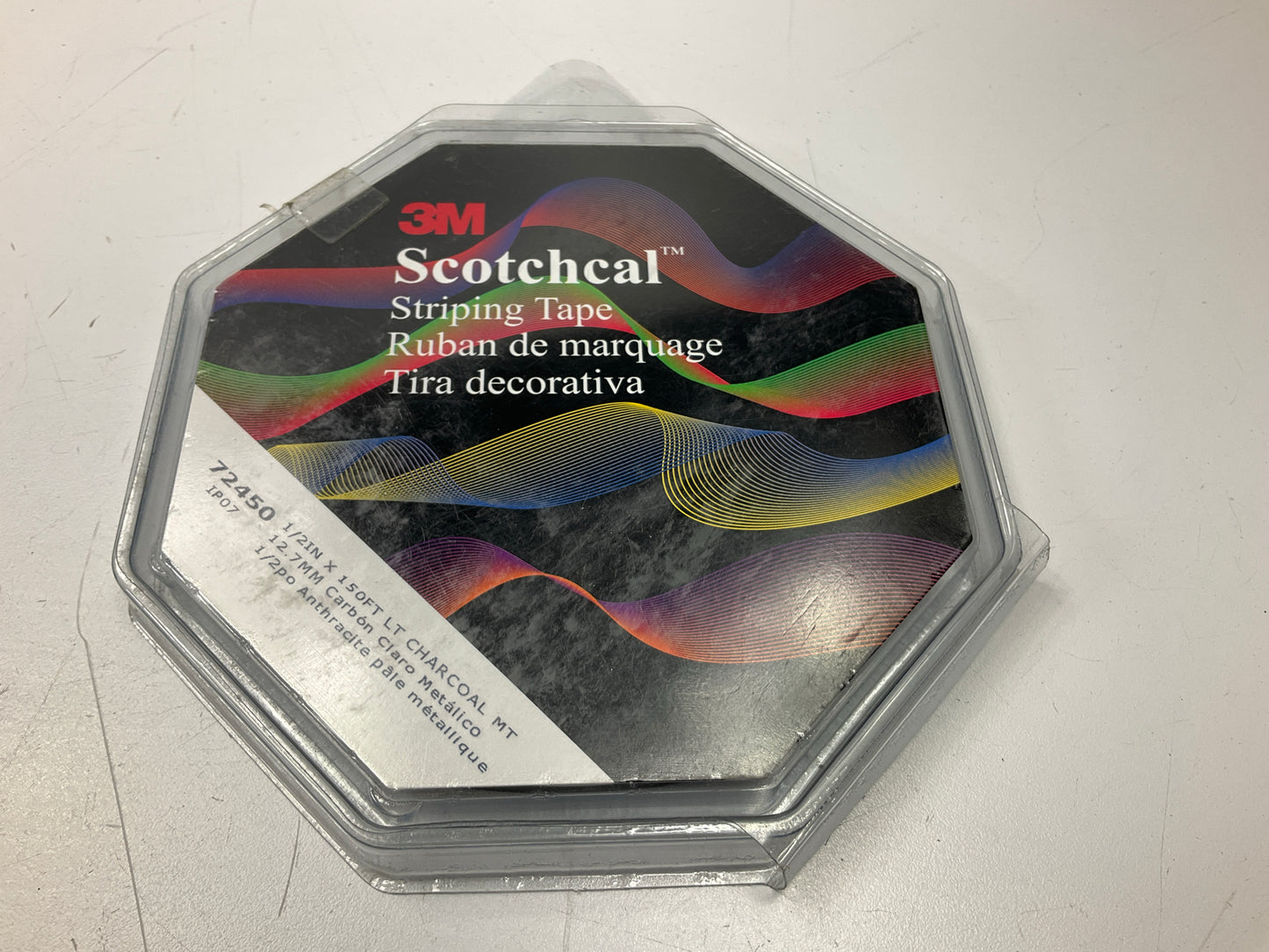 3M Scotchcal 72450 Light Charcoal Metallic Striping Automotive Tape 1/2'' X 150'