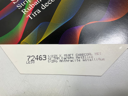 3M 72463 Pinstripe Striping Tape - 1/2'' X 150' DOUBLE CHARCOAL METALLIC