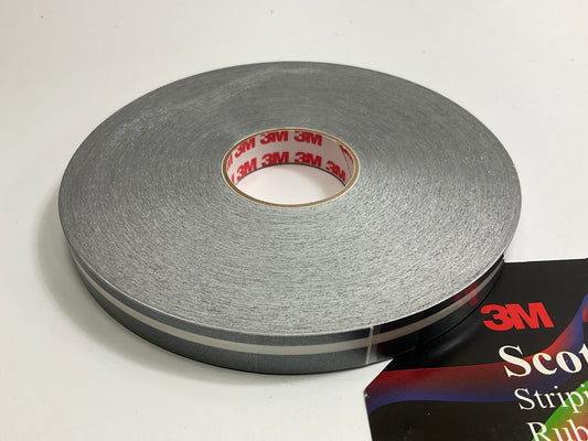 3M 72483 Scotchcal Striping Tape, Medium Silver Metallic, 1/2'' X 150 Feet