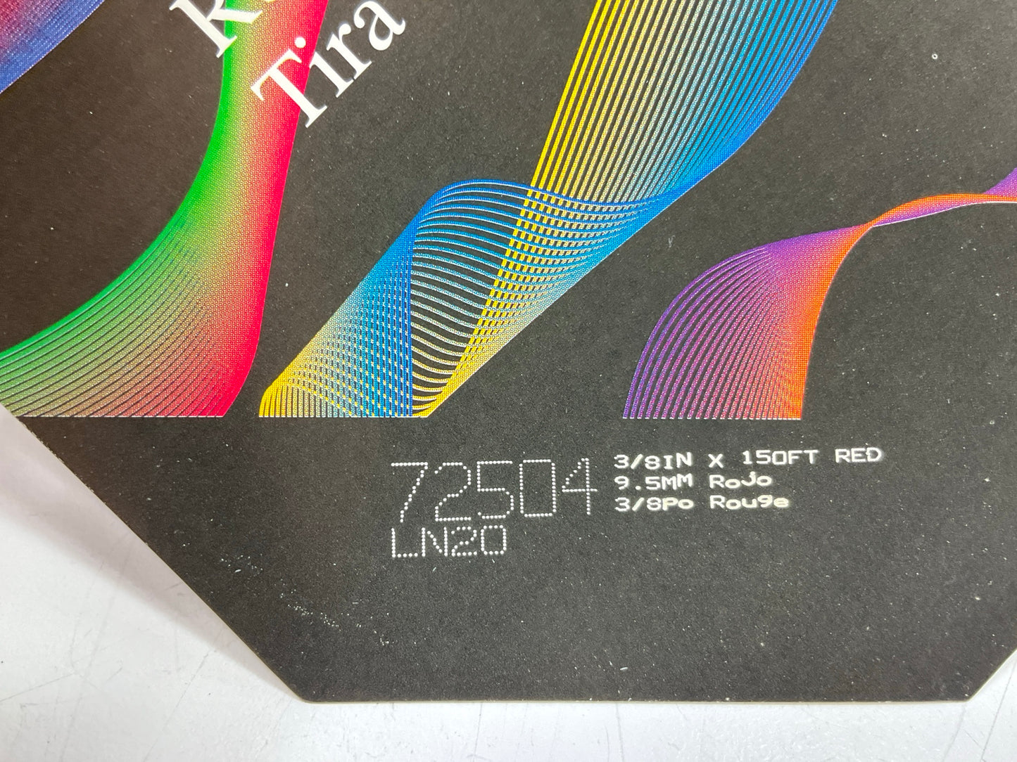 3M 72504 Pinstripe Striping Auto Stripe Tape, 3/8 Inch X 150 Feet , Red