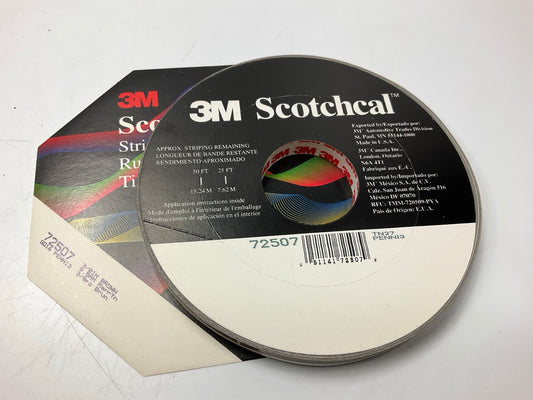 3M Scotchcal 72507 Brown Striping Automotive Stripe Tape - 3/8'' X 150 Feet