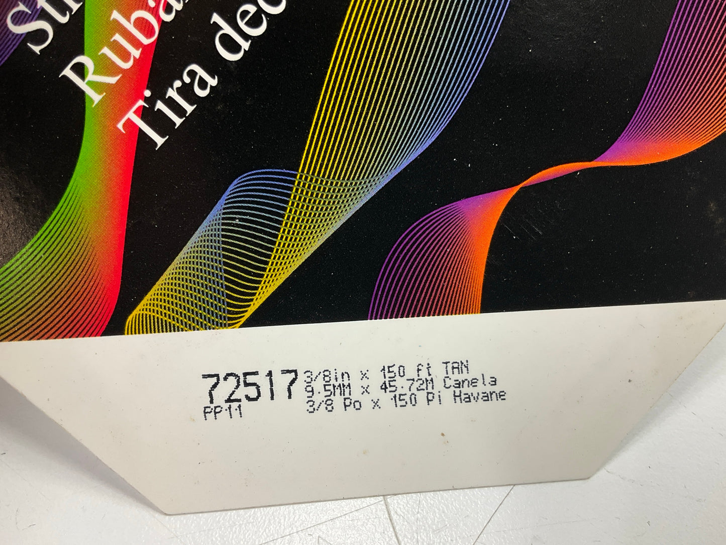 3M 72517 Pinstripe Striping Tape - 3/8'' X 150' Tan