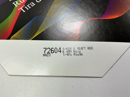 3M 72604 Pinstripe Striping Auto Stripe Tape, 1/4'' X 150 Feet, Red