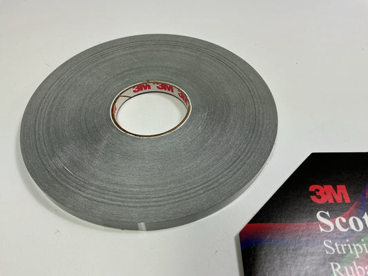 3M 72605 Pinstripe Auto Stripe Striping Tape, 1/4'' X 150', Silver Metallic