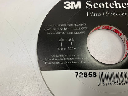 3M 72656 Scotchcal Striping Auto Stripe Tape, Bright White, 1/4 In X 150 Feet