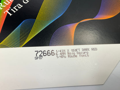 3M 72666 Pinstripe Striping Tape, 1/4'' X 150 Feet, Dark Red