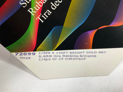 3M 72699 Pinstripe Striping Tape, 1/4'' X 150' Bright Gold Metallic