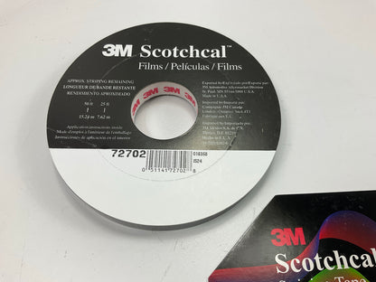 3M Scotchcal 72702 Black Striping Automotive Stripe Tape 1/2''x150 Feet