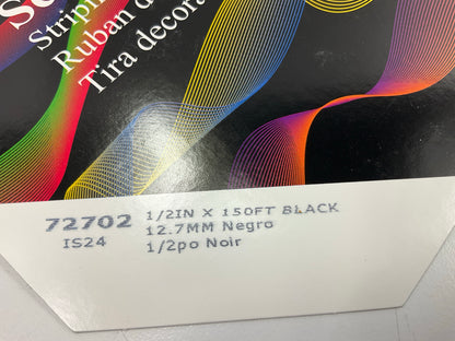 3M Scotchcal 72702 Black Striping Automotive Stripe Tape 1/2''x150 Feet