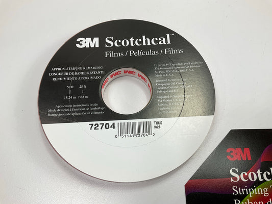 3M Scotchcal 72704 Red Striping Automotive Tape - 1/2'' X 150 Feet Stripe Tape