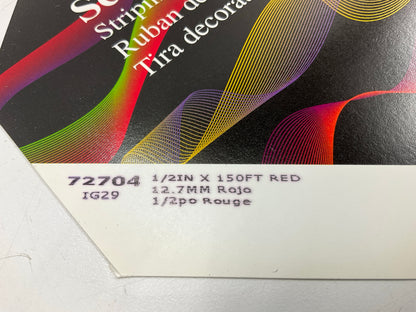 3M Scotchcal 72704 Red Striping Automotive Tape - 1/2'' X 150 Feet Stripe Tape