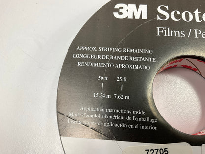 3M 72705 1/2'' X 150' Scotchcal Striping Automotive Stripe Tape - Silver Metallic